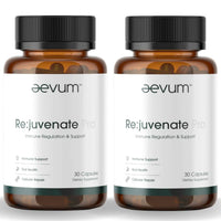 Aevum Rejuvenate Pro two-bottle pack for longevity, immune support, and cellular repair