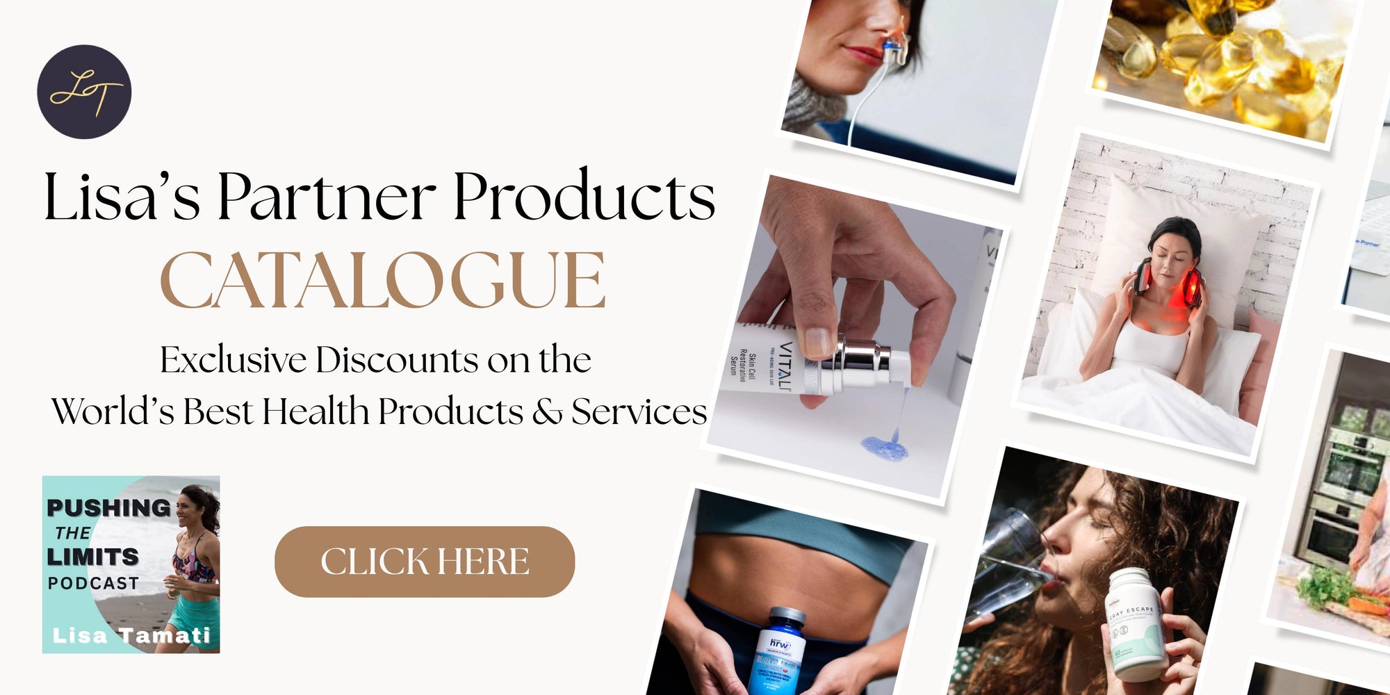 Lisa Tamati’s Partner Product Catalogue – Exclusive Health & Longevity Brands