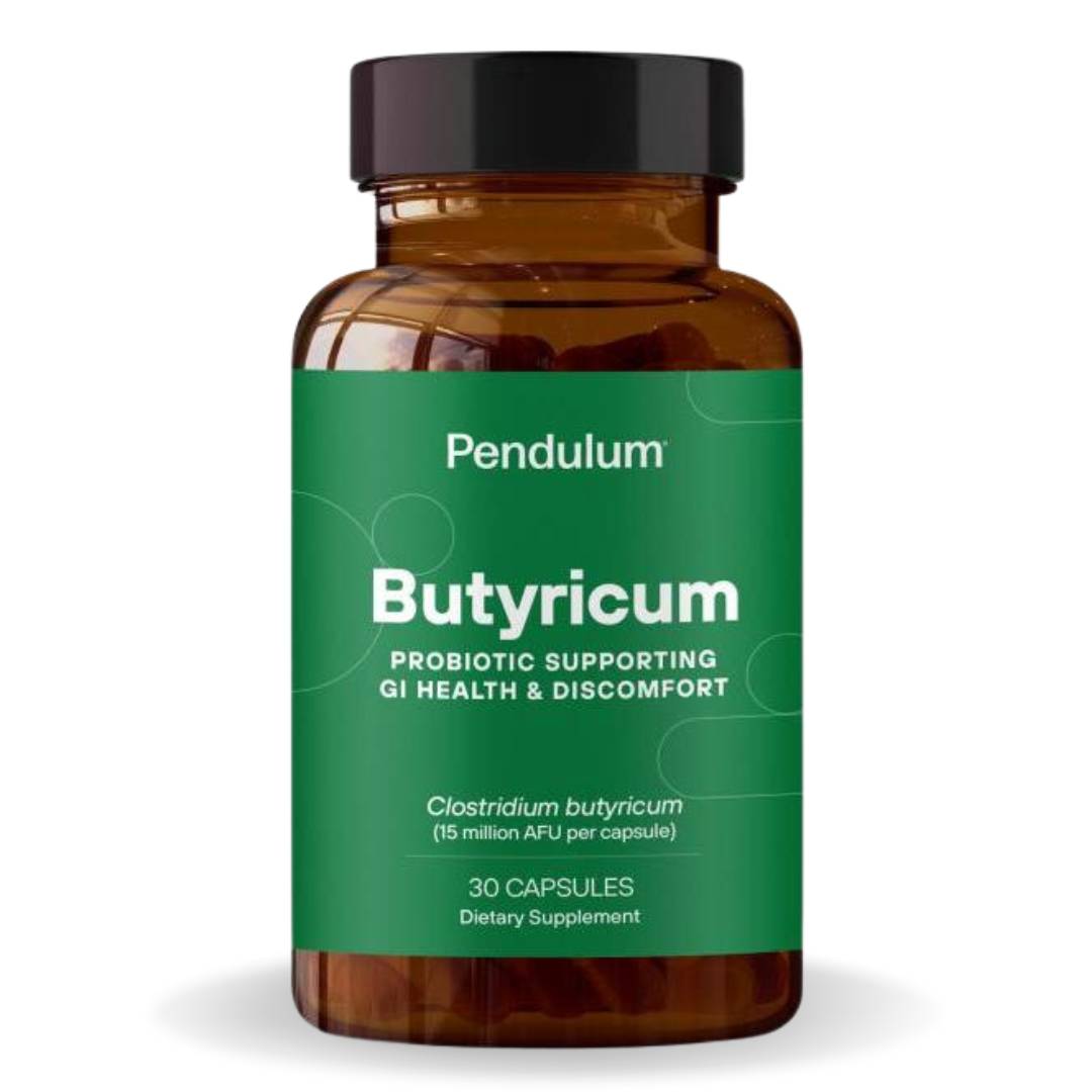 Pendulum Butyricum supplement 30 capsules for gut health, digestion, and microbiome support