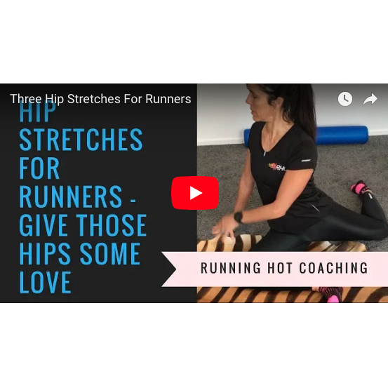 Three hips stretches for runners to improve running performance and avoid injury.