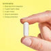 BePure Magnesium Restore - white capsule held between fingers showing supplement size