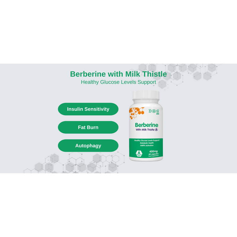 Berberine with Milk Thistle 400mg |60 Capsules