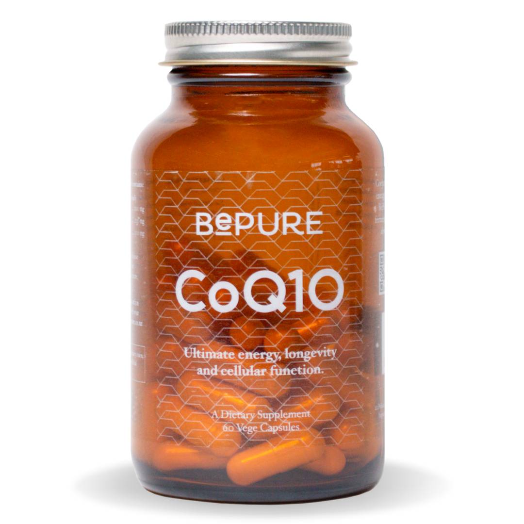 BePure CoQ10 supplement with ubiquinol for heart health, cellular energy, and antioxidant support