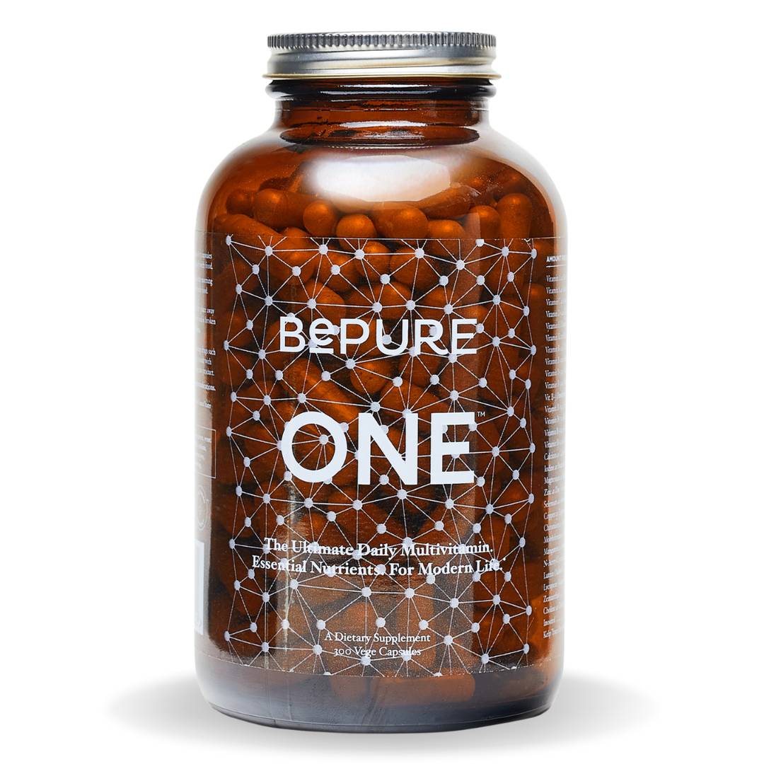 BePure One multivitamin, 180 capsules, wholefood-based nutrients for daily energy, immunity, and wellness support