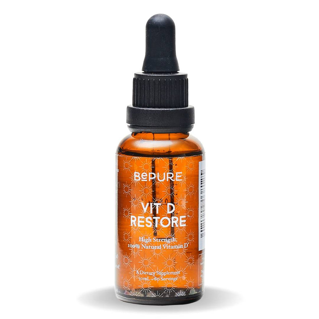 BePure Vitamin D Restore for immune system strength, bone health, and mood support