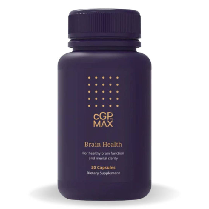 CGP Max Brain Health single bottle supplement for memory, focus, and cognitive performance support