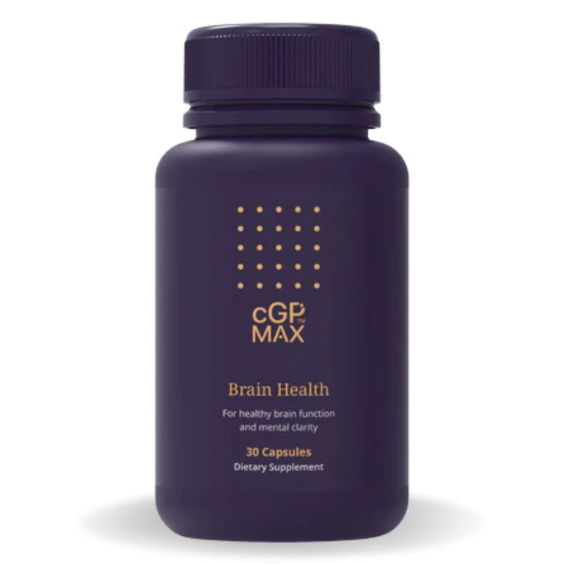CGP Max Brain Health single bottle supplement for memory, focus, and cognitive performance support