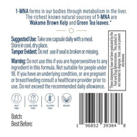 Endotelio 1-MNA supplement usage instructions, warnings, natural sources, and allergen-free certifications