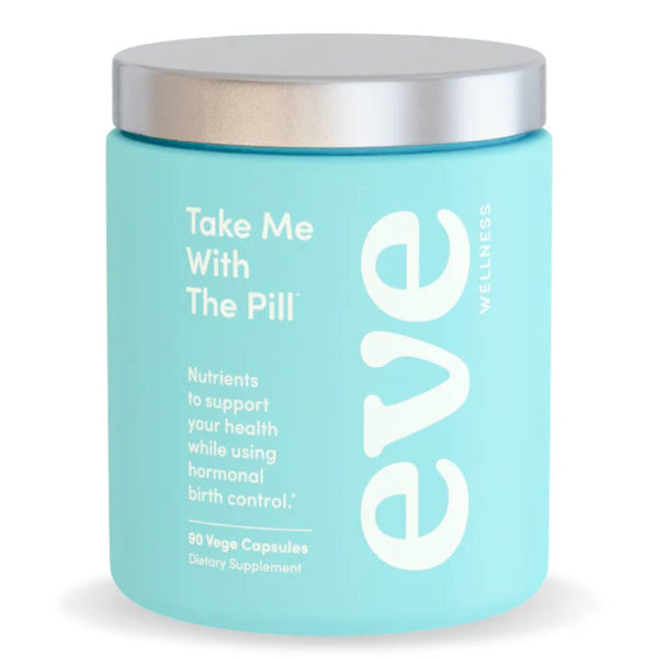 Take Me With The Pill by Eve Wellness for hormone balance, digestion, and daily nutrient support while on the pill