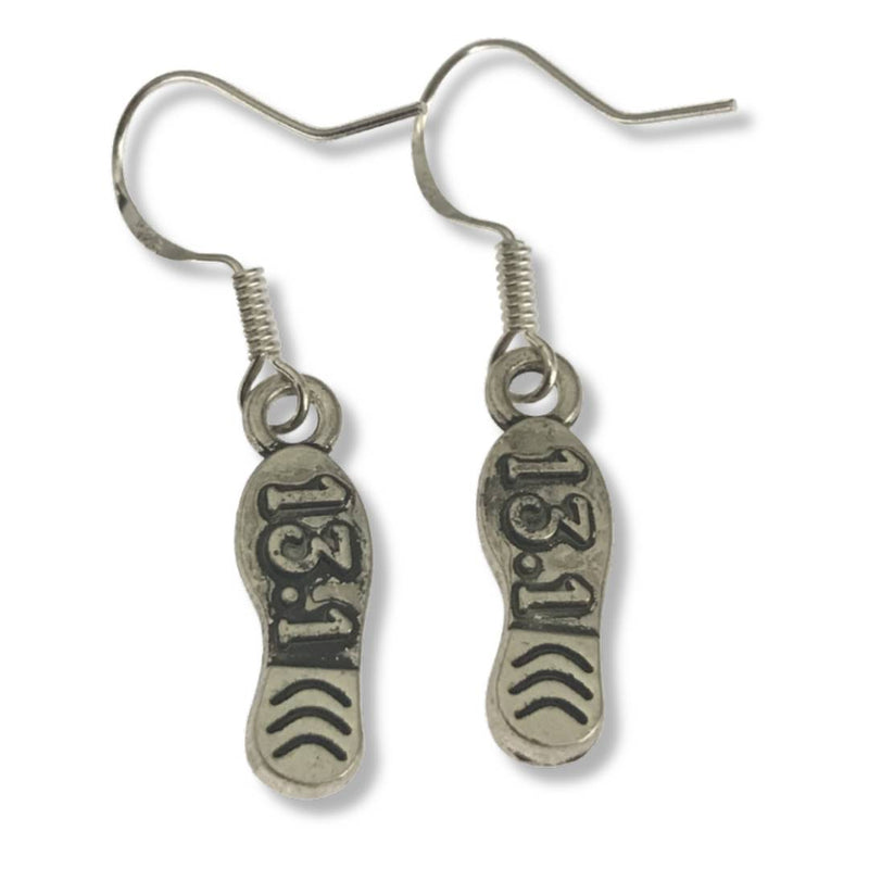 Lisa Tamati Half Marathon earrings – silver jewelry honoring 21.1 km race achievements