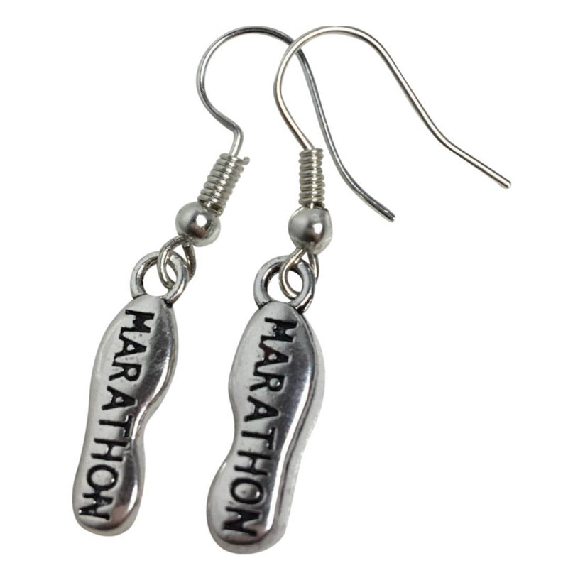 Lisa Tamati Marathon earrings – silver jewelry celebrating endurance and the marathon spirit