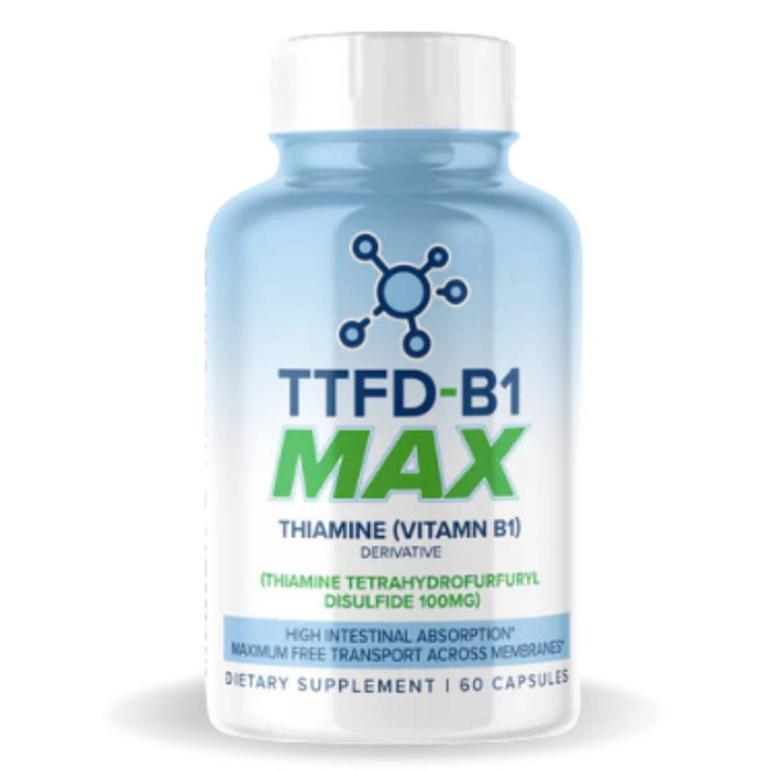 MaxLife TTFD B1 Max 100 mg capsules – high-bioavailability thiamine supplement