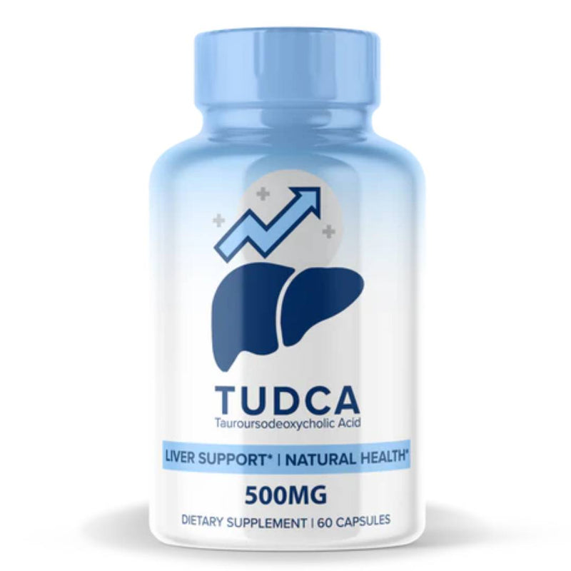 MaxLife TUDCA supplement bottle for liver detox, bile flow, and cellular protection