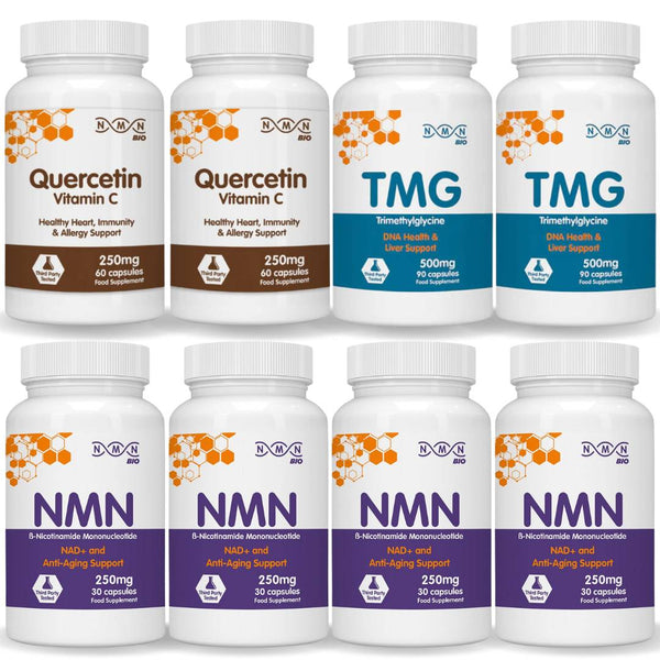 NMNBio Longevity Advanced Pack – enhanced support with NMN, TMG, and Quercetin