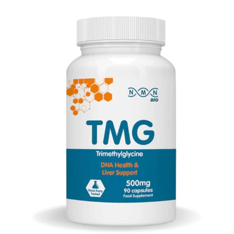 NMNBio TMG supplement 500mg for methylation, cellular function, and longevity support
