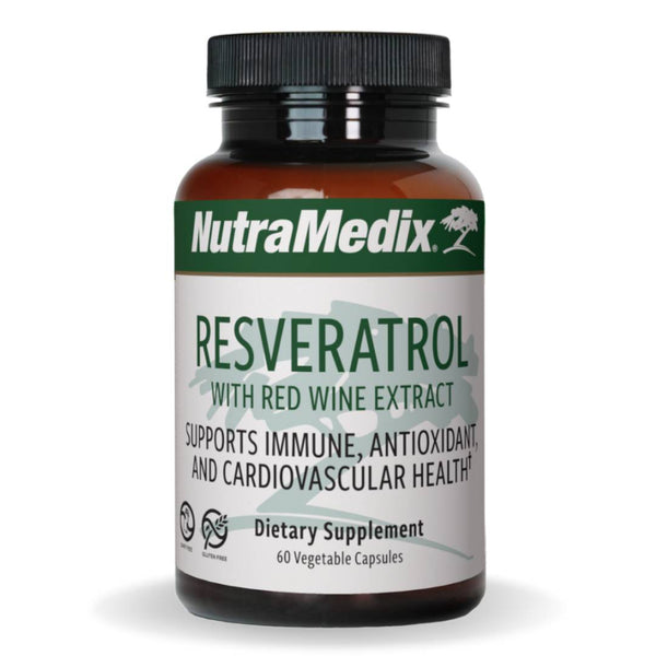 Nutramedix Resveratrol supplement for antioxidant protection, heart health, and cellular longevity support