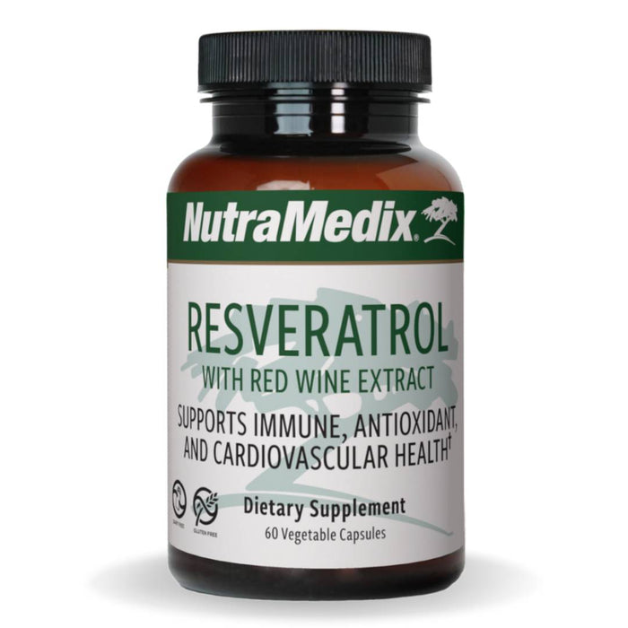 Nutramedix Resveratrol supplement for antioxidant protection, heart health, and cellular longevity support