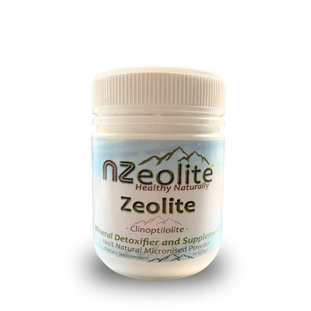 NZeolite Clinoptilolite Powder 100g front view – mineral detox supplement