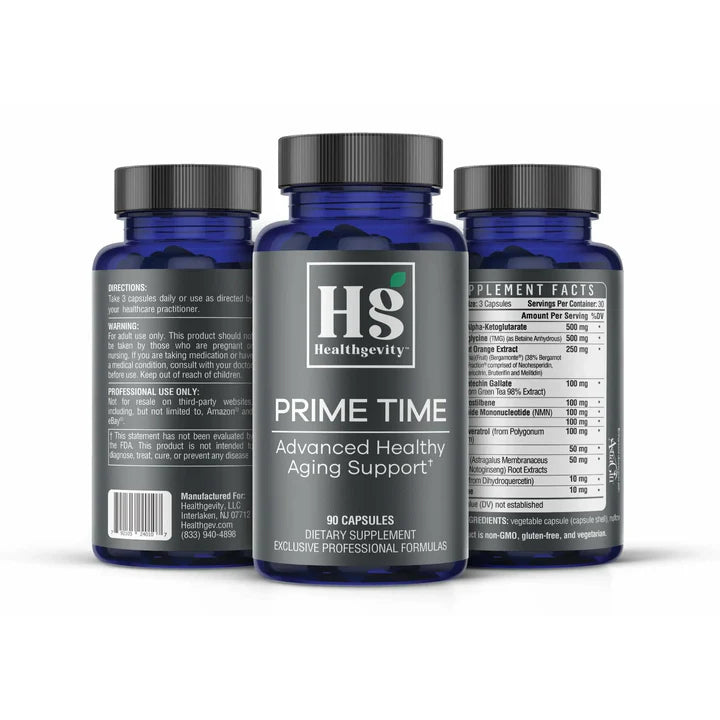 Prime Time -  Advanced Healthy Ageing Support( Autophagy) by Healthgevity - 90 Caps