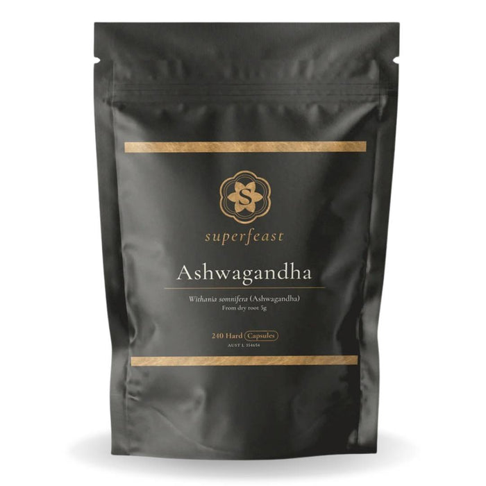 SuperFeast Ashwagandha 240 capsules – stress support herb supplement