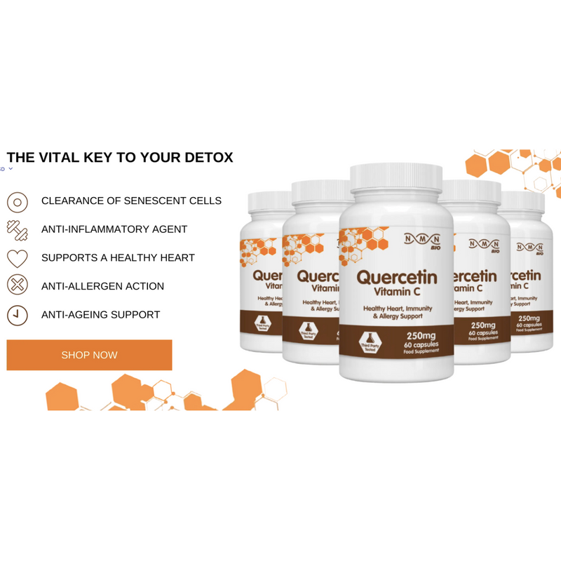Quercetin 250mg/ 60 capsules/ with vitamin C and Citrus Bioflavonoids