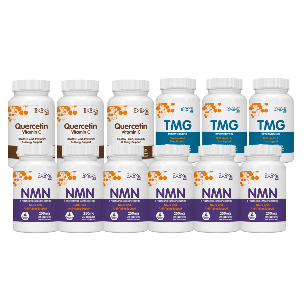 Longevity Starter Pack | NMN | TMG | Quercetin - Maxi size