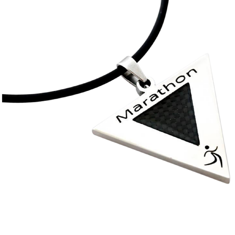 marathon necklace pendant